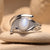 Bague Ajustable "Aura Protectrice" en Labradorite Blanche