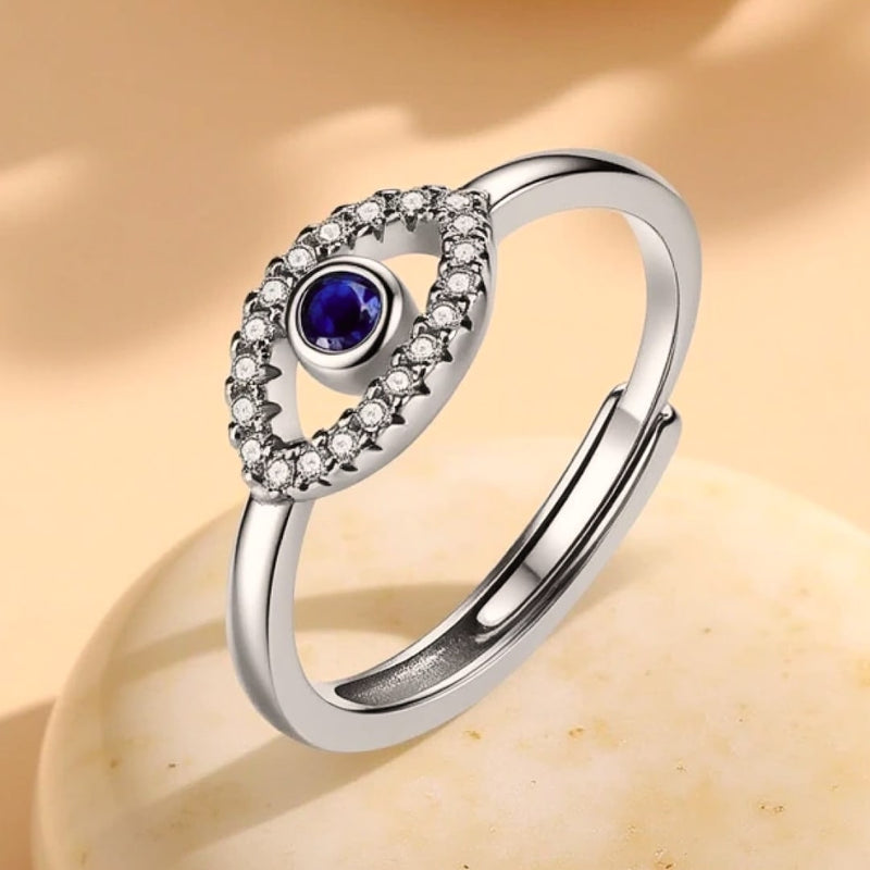 Bague Ajustable "Mauvais Oeil" - - L'Arbre des Chakras