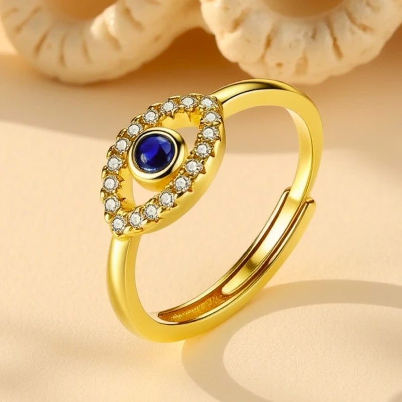 Bague Ajustable "Mauvais Oeil" - - L'Arbre des Chakras