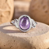 Bague "Harmonie Purificatrice" en Améthyste -  - L'Arbre des Chakras
