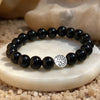 Bracelet "Ancrage Protecteur" en Obsidienne Noire -  - L'Arbre des Chakras