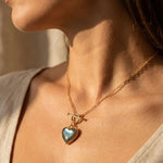 Pendentif "Sérénité du Cœur" en Pierres Naturelles - - L'Arbre des Chakras