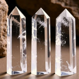 Pointe Purificatrice en Cristal de Roche - - L'Arbre des Chakras