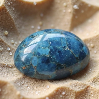 Galet en Apatite Bleue - Contrôle du Poids - - L'Arbre des Chakras