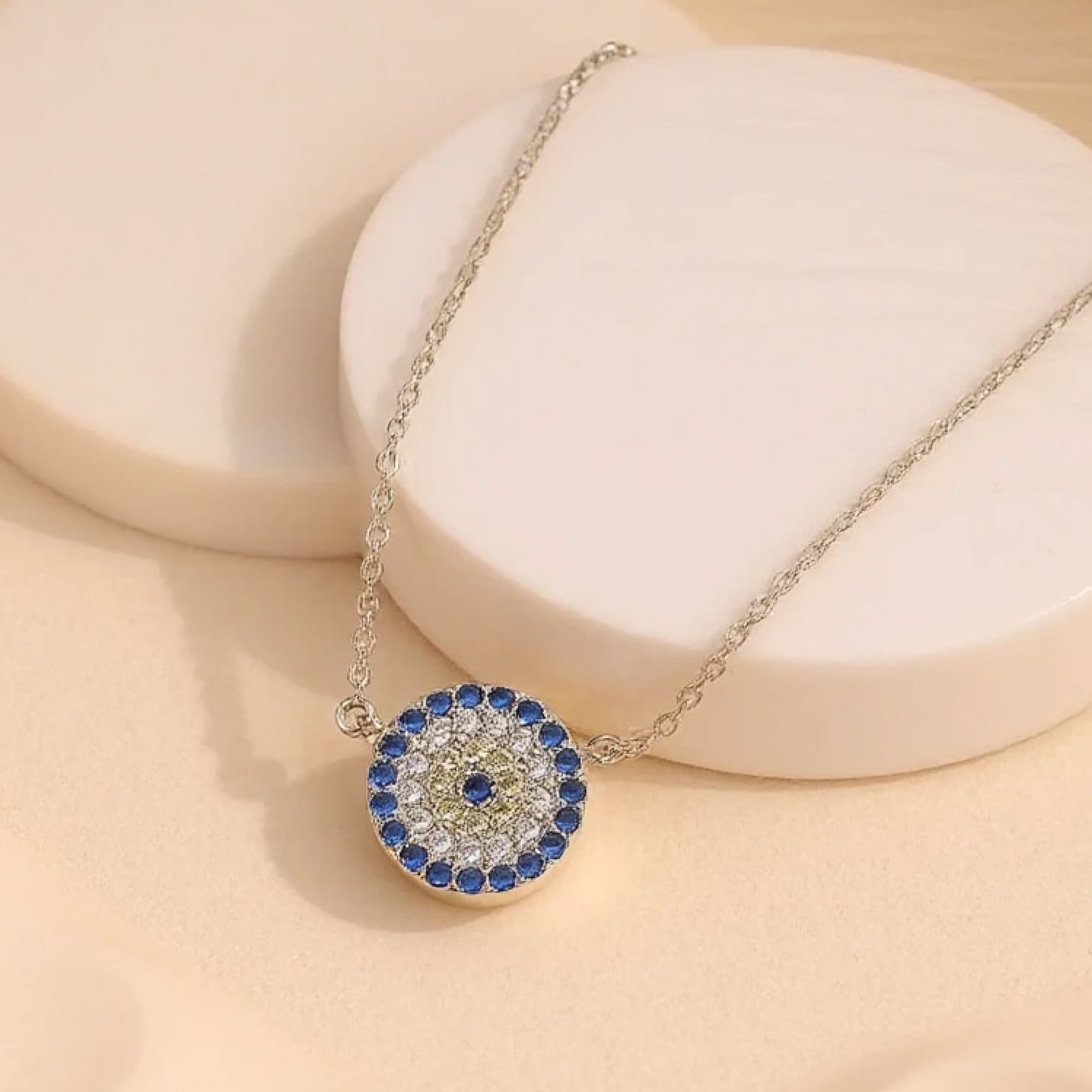 Collier "Oeil Bleu Protecteur"