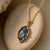 Pendentif "Éclat Boréal" en Labradorite & Étoile du Nord