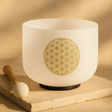 Bol Chantant en Cristal de Quartz "Fleur de Vie" - - L'Arbre des Chakras