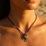 Collier "Esprit du Hibou" – Guide Intuitif en Pierres de Pouvoir - - L'Arbre des Chakras