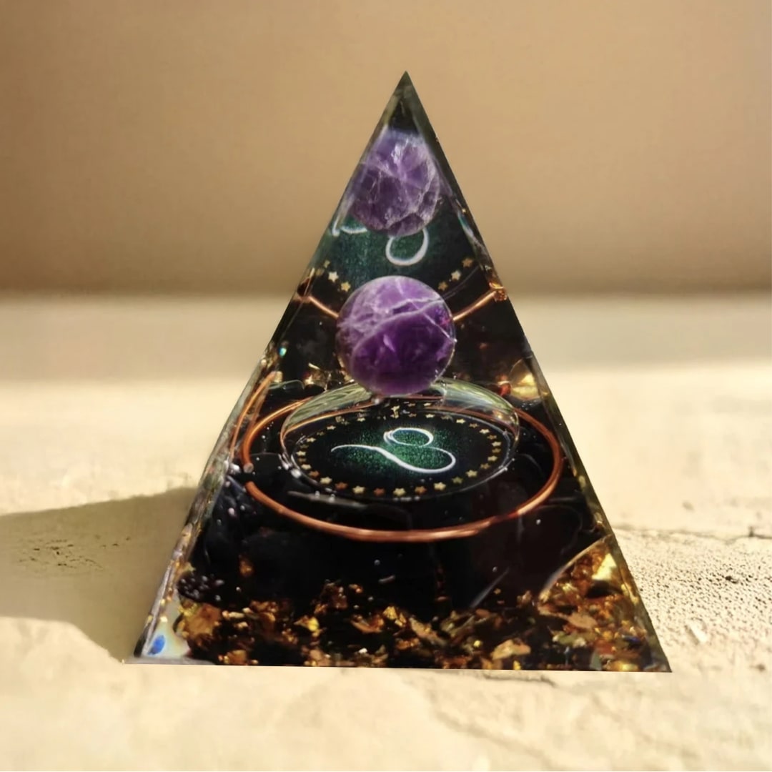 Orgonite Signe Astrologique - Ancrage & Sérénité - Lion - L'Arbre des Chakras