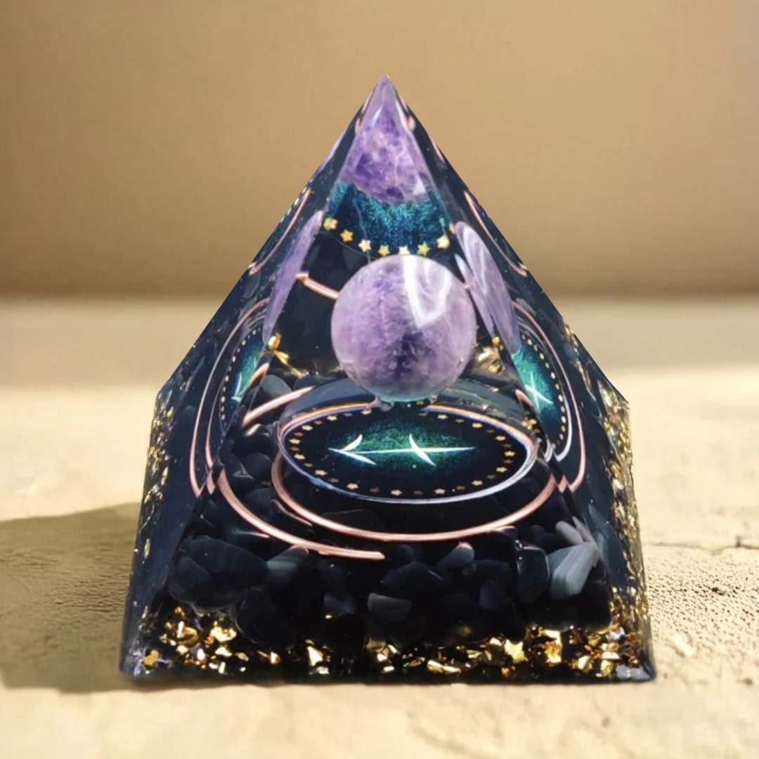 Orgonite Signe Astrologique - Ancrage & Sérénité - Sagittaire - L'Arbre des Chakras