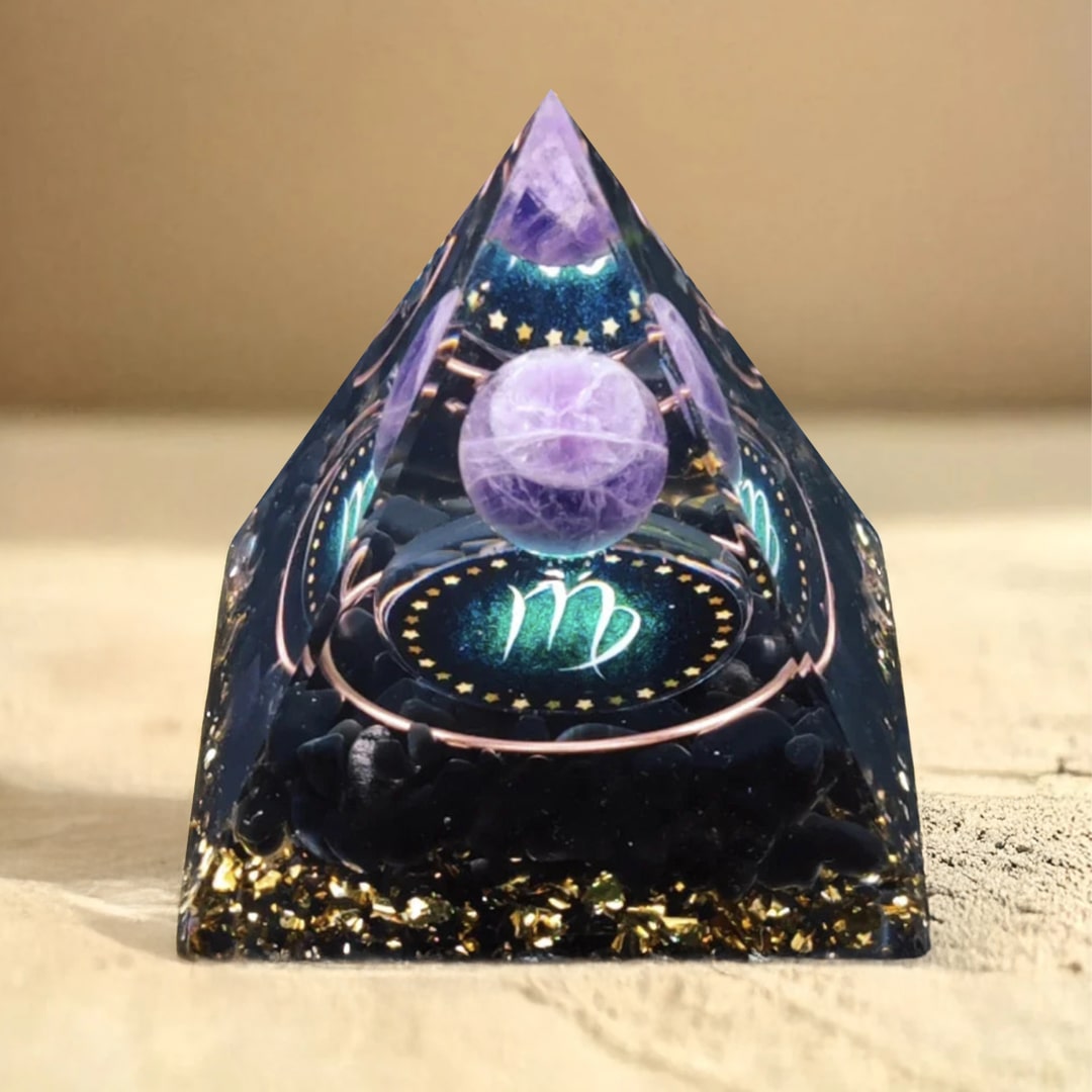 Orgonite Signe Astrologique - Ancrage & Sérénité - Vierge - L'Arbre des Chakras