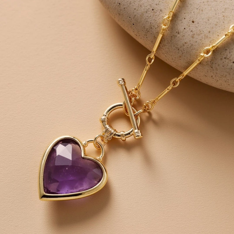 Pendentif "Sérénité du Cœur"- Pierres Naturelles