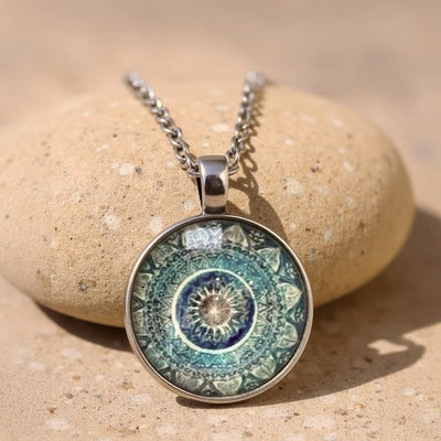 Pendentif "Mandala" - Couleur Bronze ou Argent - - L'Arbre des Chakras