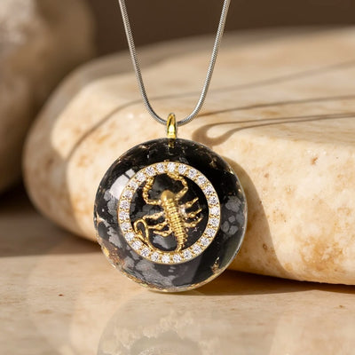 Pendentif Orgonite "Signe Astrologique" en Pierre Naturelle - Scorpion - L'Arbre des Chakras
