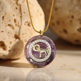 Pendentif Orgonite "Signe Astrologique" en Pierre Naturelle - Bélier - L'Arbre des Chakras