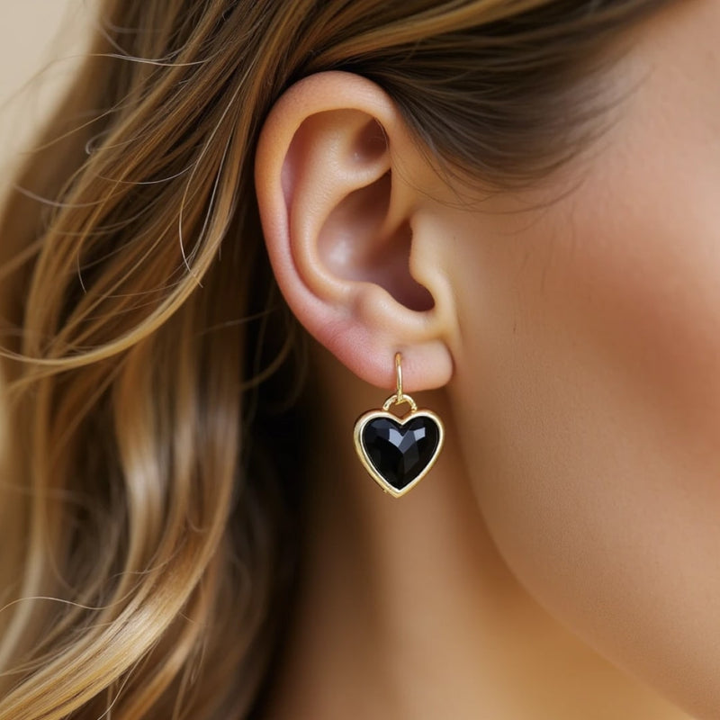 Boucles d’Oreilles "Mon Cœur en Lumière" en Pierres Naturelles - - L'Arbre des Chakras