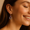 Boucles d’Oreilles "Sagesse Féminine" en Améthyste & Argent - - L'Arbre des Chakras
