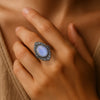 Bague Ajustable "Clarté de l’Âme" en Pierre de Lune - - L'Arbre des Chakras