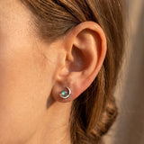 Boucles d'Oreilles "Lunes Mystiques" en Labradorite - - L'Arbre des Chakras