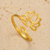 Bague Ajustable Lotus Divin - - L'Arbre des Chakras
