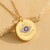 Médaille Protection "Œil Serein" en plaqué Or
