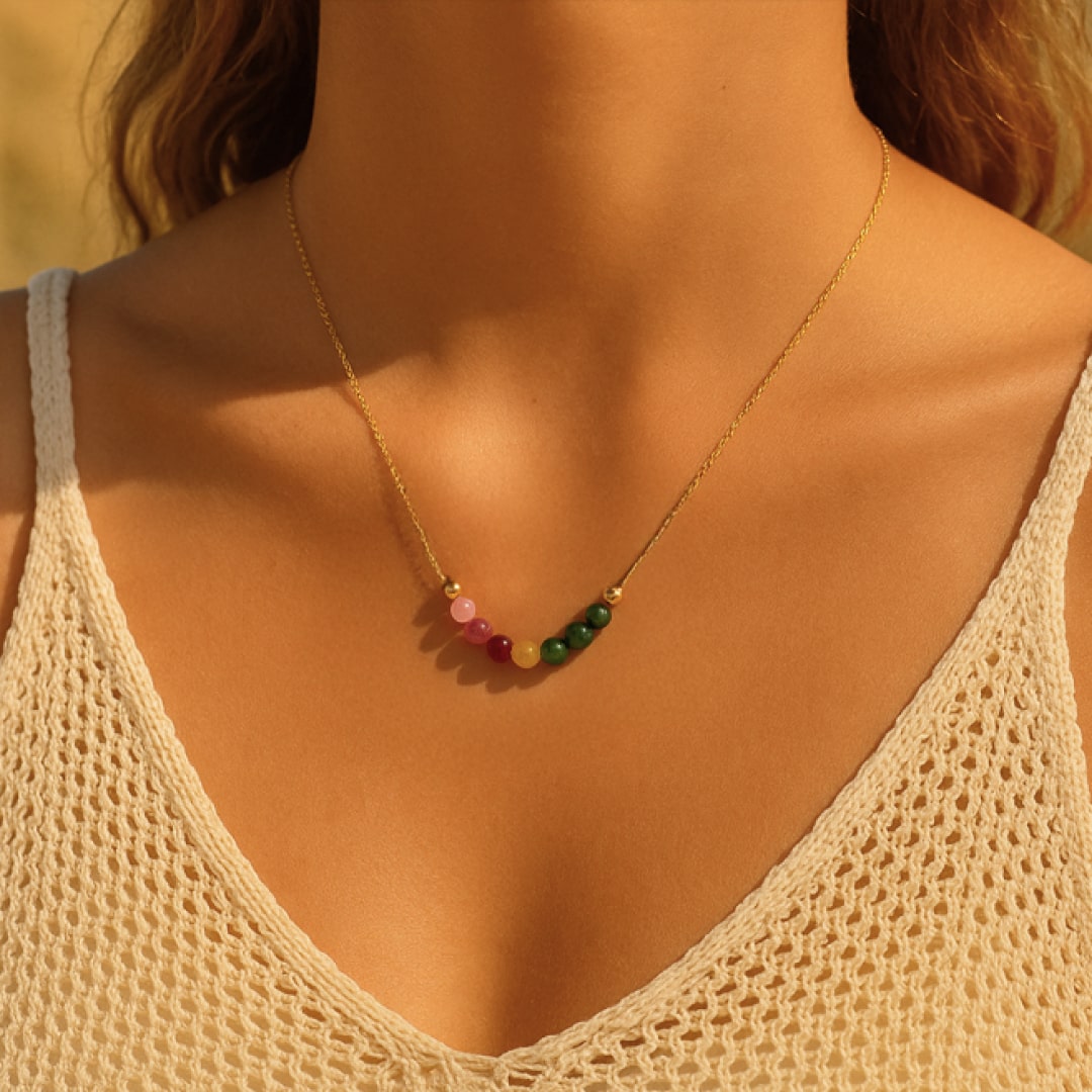 Collier Tourmaline - "Arc d’Énergie"