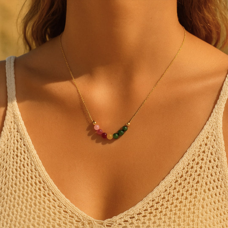 Collier "Arc d’Énergie" en Tourmaline