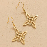 Boucles d'Oreilles "Protection Enchantée" en Noeud de Sorcière - Or - L'Arbre des Chakras