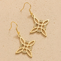 Boucles d'Oreilles "Protection Enchantée" en Noeud de Sorcière - dorée - L'Arbre des Chakras