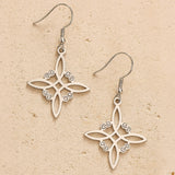 Boucles d'Oreilles "Protection Enchantée" en Noeud de Sorcière - Argent - L'Arbre des Chakras