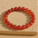 Bracelet en Cornaline - 6mm / 17cm - L'Arbre des Chakras