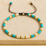 Bracelet "Vibration" en Turquoise & Howlite - - L'Arbre des Chakras