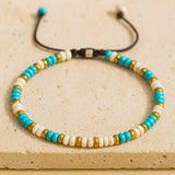 Bracelet "Vibration" en Turquoise & Howlite - - L'Arbre des Chakras