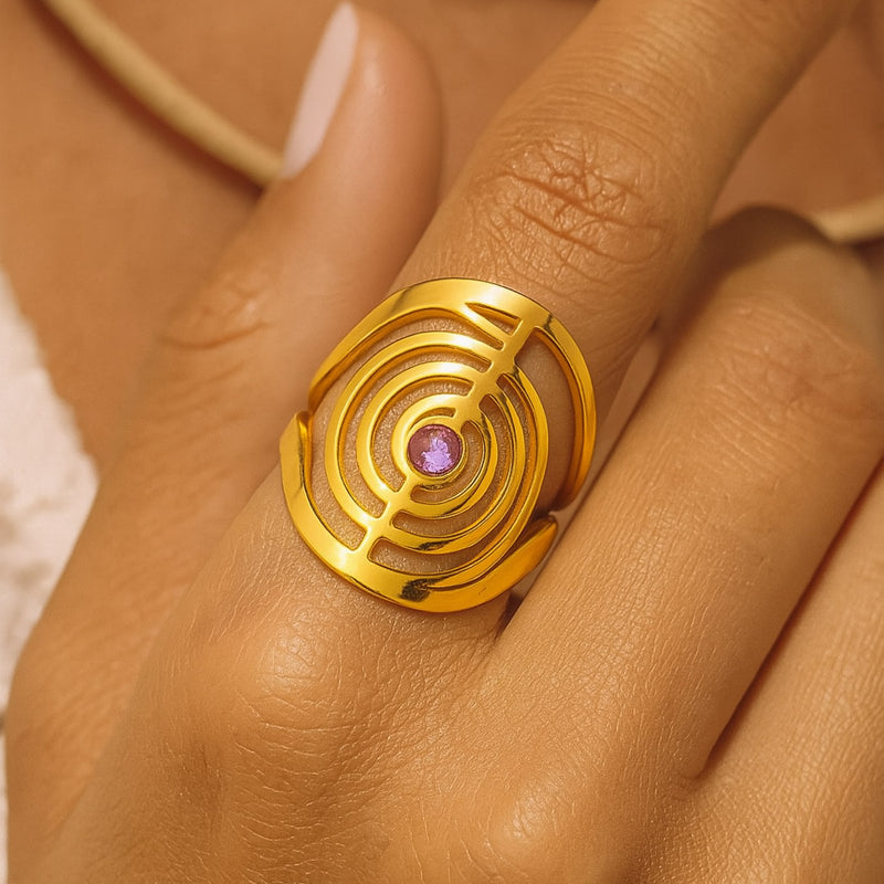 Bague Ajustable ChoKuRei - - L'Arbre des Chakras