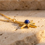 Collier Étoile "Cap Intérieur" en Lapis Lazuli - - L'Arbre des Chakras