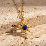 Collier Étoile "Cap Intérieur" en Lapis Lazuli - - L'Arbre des Chakras