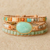 Bracelet Wrap "Douceur & Apaisement" en Amazonite -  - L'Arbre des Chakras