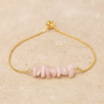 Bracelet Fin en Pierres Irrégulières Naturelles - Kunzite - L'Arbre des Chakras