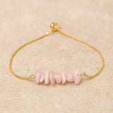 Bracelet Fin en Pierres Irrégulières Naturelles - Kunzite - L'Arbre des Chakras