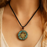 Pendentif Orgonite Métatron en Turquoise - - L'Arbre des Chakras
