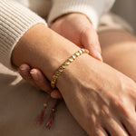 Bracelet Tibétain en Perles de Cuivre - - L'Arbre des Chakras