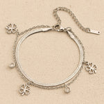 Bracelet "Trèfle Enchanté" - Couleur Or / Argent - Argent - L'Arbre des Chakras