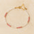 Bracelet Fin "Lueur Subtile" en Tourmaline Rose & Pierres Naturelles