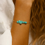 Bracelet Fin en Pierres Irrégulières Naturelles - - L'Arbre des Chakras