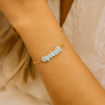 Bracelet Fin en Pierres Irrégulières Naturelles - - L'Arbre des Chakras
