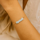 Bracelet Fin en Pierres Irrégulières Naturelles - - L'Arbre des Chakras
