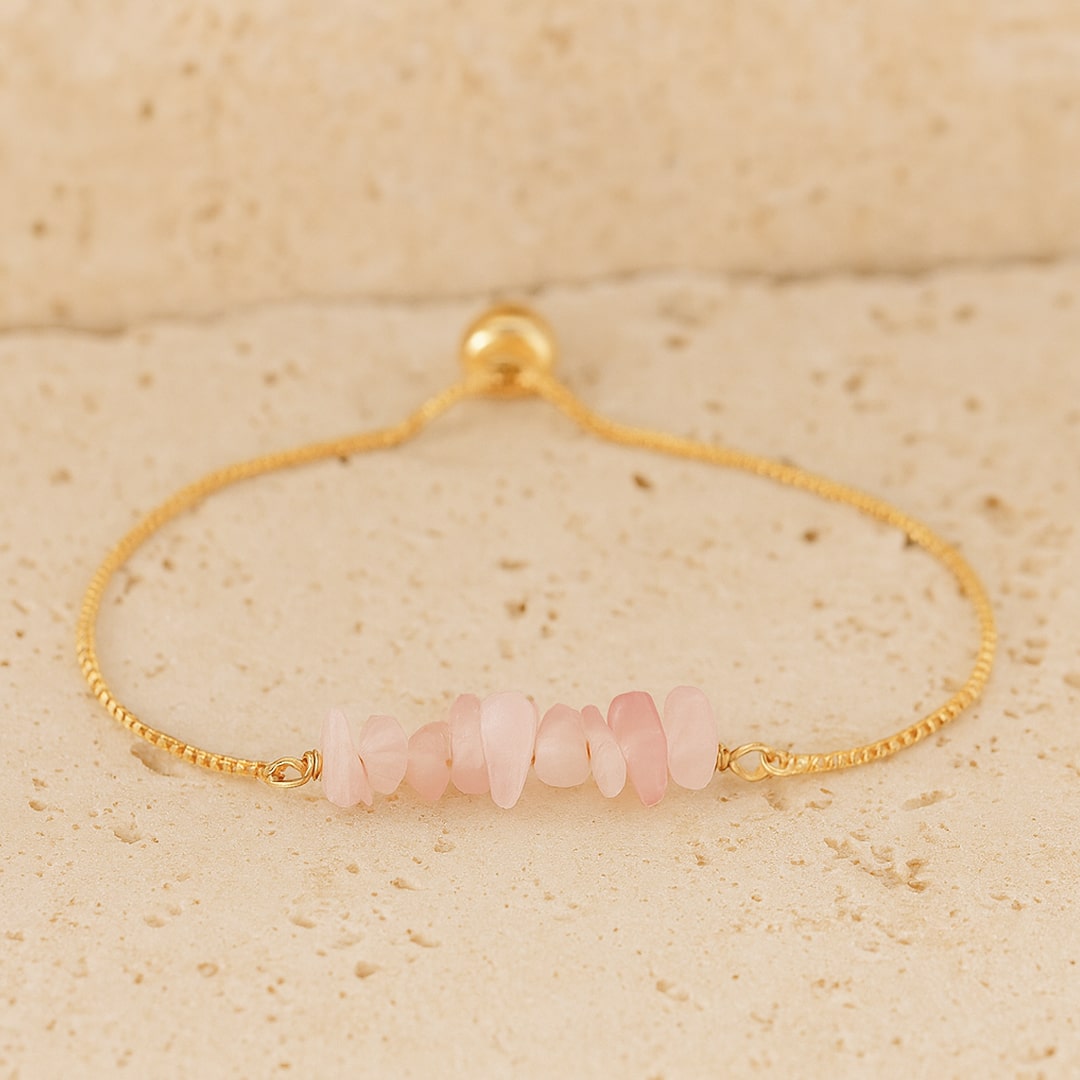 Bracelet Fin en Pierres Irrégulières Naturelles - - L'Arbre des Chakras