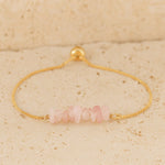 Bracelet Fin en Pierres Irrégulières Naturelles - - L'Arbre des Chakras