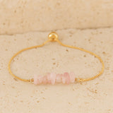 Bracelet Fin en Pierres Irrégulières Naturelles - - L'Arbre des Chakras