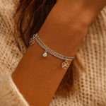 Bracelet "Trèfle Enchanté" - Couleur Or / Argent - - L'Arbre des Chakras